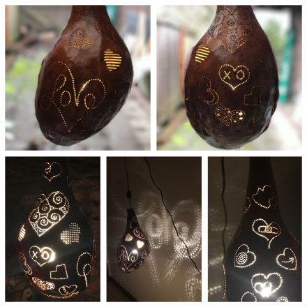 Picture of Hanging Heart Themed Lamp